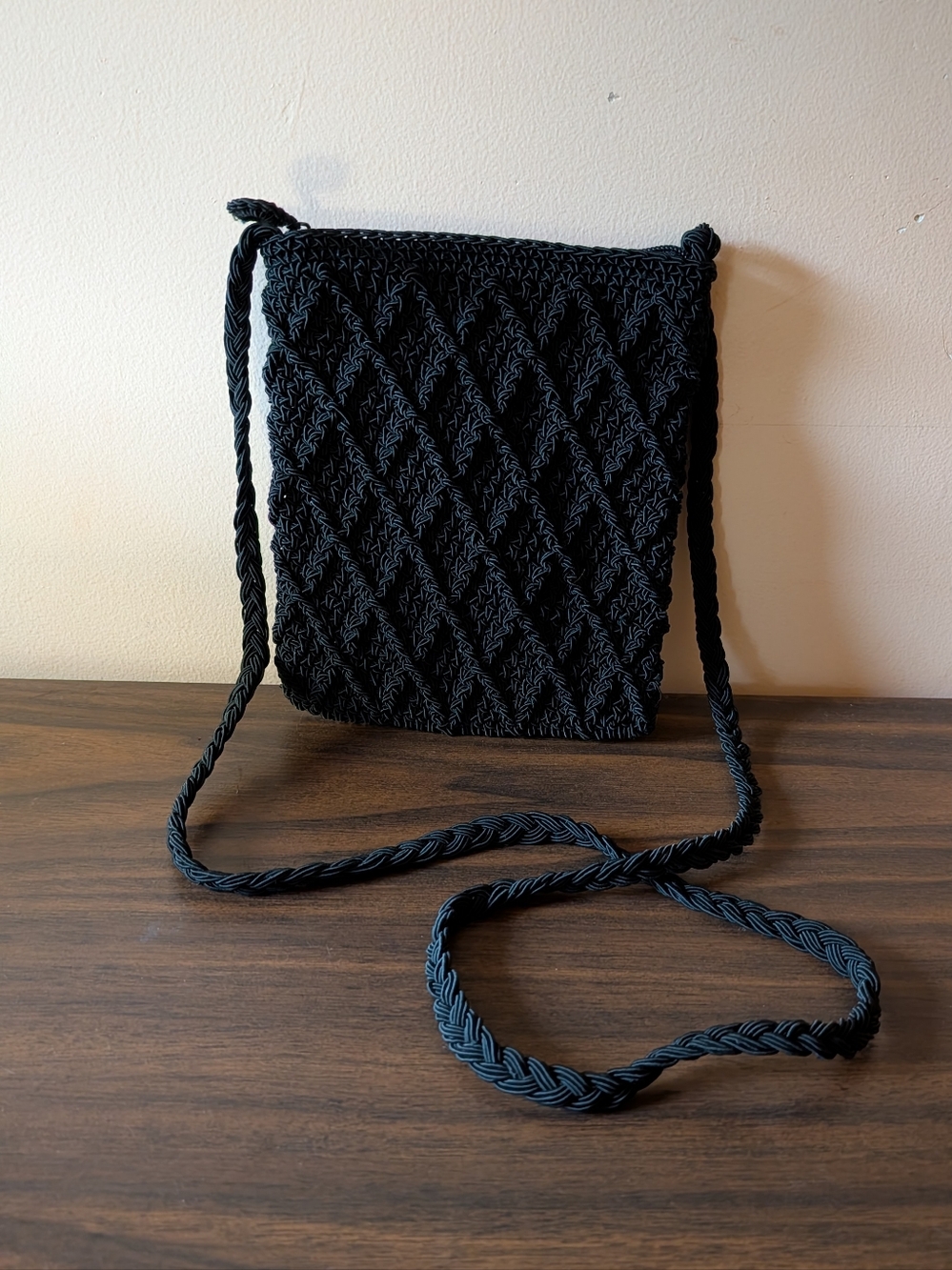 Mini Macrame Crossbody Bag